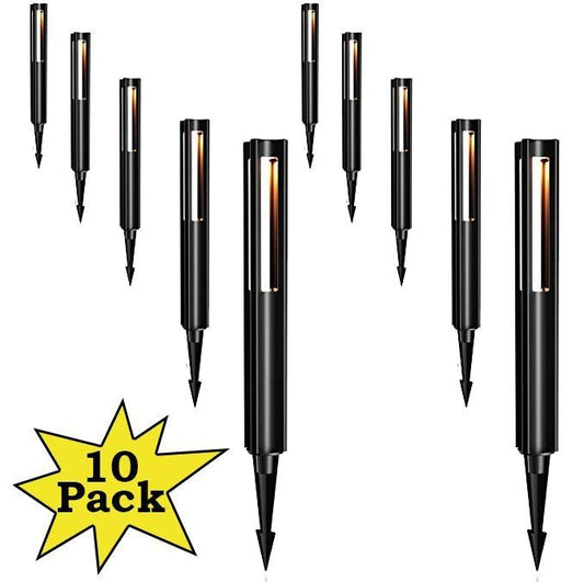 ALP53 10-Pack Low Voltage Pathway Lights Package Cast Aluminum, 3W 12V AC/DC LED Walkway Lighting - Tampa soil911.com