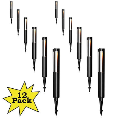 ALP53 12-Pack Low Voltage Pathway Lights Package Cast Aluminum, 3W 12V AC/DC LED Walkway Lighting - Tampa soil911.com