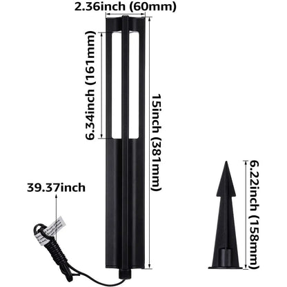 ALP53 12-Pack Low Voltage Pathway Lights Package Cast Aluminum, 3W 12V AC/DC LED Walkway Lighting - Tampa soil911.com