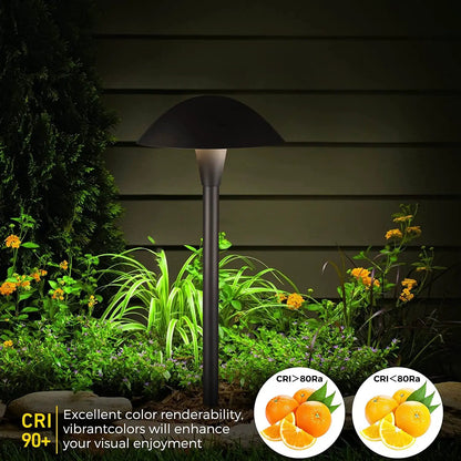 ALPCC06 12-Pack 5W 3CCT LED Landscape Pathway Light Package, 12V Low Voltage Modern Path Lights - Tampa Home & Garden Store