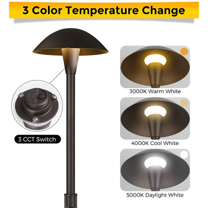 Paquete de 6 luces LED para caminos de paisaje ALPCC06 de 5 W y 3 CCT, luces de camino modernas de bajo voltaje de 12 V