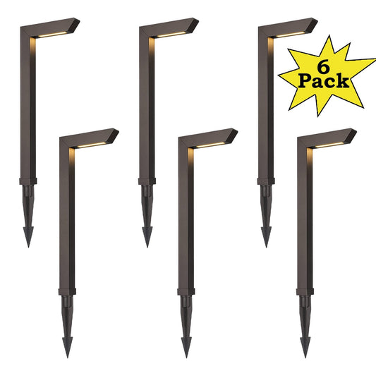 ALPCC07 6-Pack 5W 3CCT LED Landscape Pathway Light Package, 12V Low Voltage Modern Path Lights - Tampa soil911.com