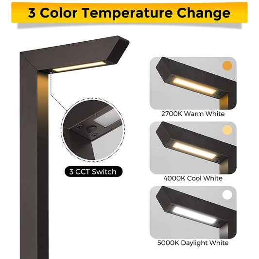 ALPCC07 6-Pack 5W 3CCT LED Landscape Pathway Light Package, 12V Low Voltage Modern Path Lights - Tampa soil911.com