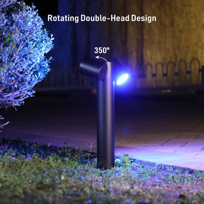 ALPR10 10W RGBCW Bluetooth Smart LED Landscape Pathway Light 2x or 4x Package, 12V-24V AC/DC 400LM - Tampa soil911.com