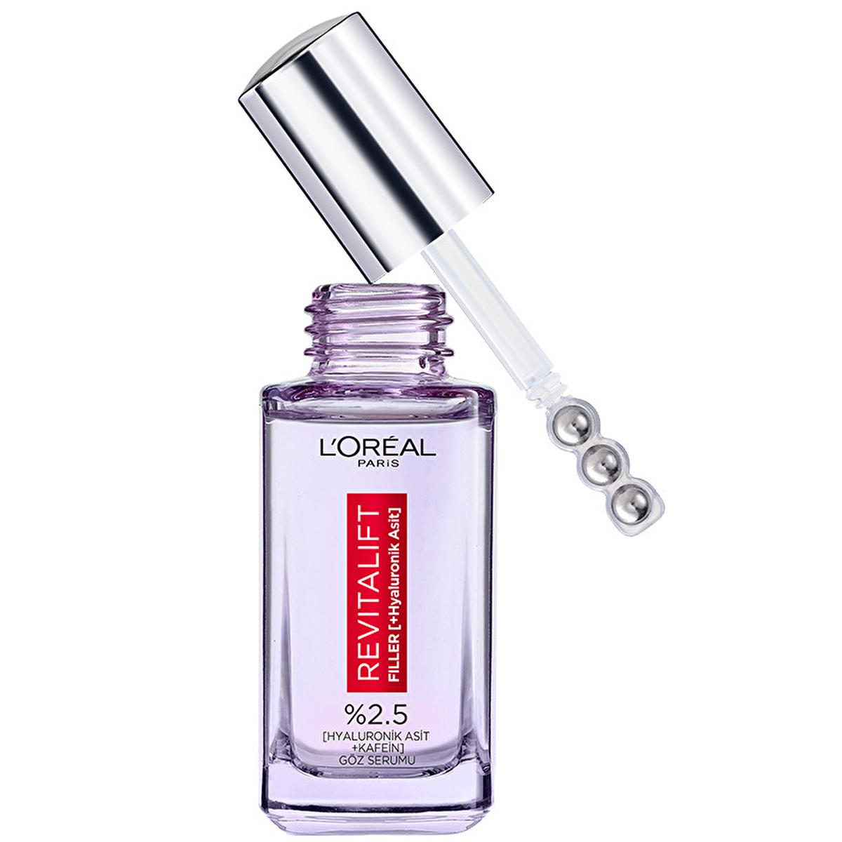 Face serum L’Oréal Paris Revitalift Hyaluronic Acid bottle with dropper, purple glass on Tampa Home & Garden Store