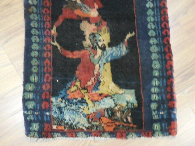 ANTIQUE UNIQUE PICTORAL OMARKHAYYAM RUG 1.5x1.8 Ft - Tampa Home & Garden Store