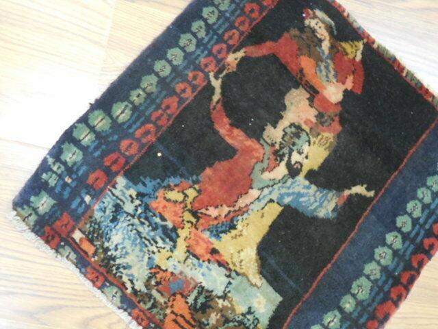 ANTIQUE UNIQUE PICTORAL OMARKHAYYAM RUG 1.5x1.8 Ft - Tampa Home & Garden Store