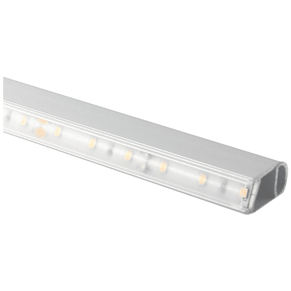 AP16F Rail de suspension ovale en aluminium de 8 pieds pour garde-robe, paquet de 10, tringle de placard éclairée par LED