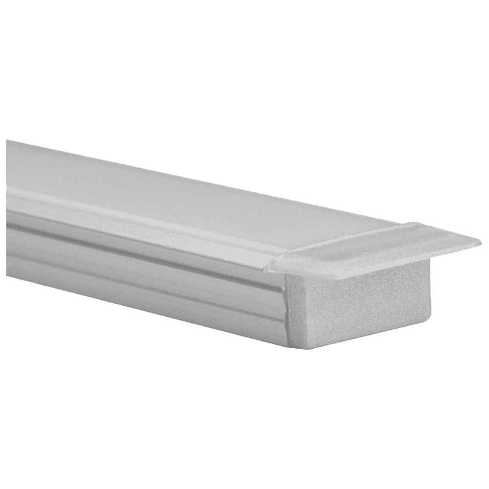 AP44M Rectangular 8 ft Aluminum Channel 10 Pack LED Strip Light Cover End Caps