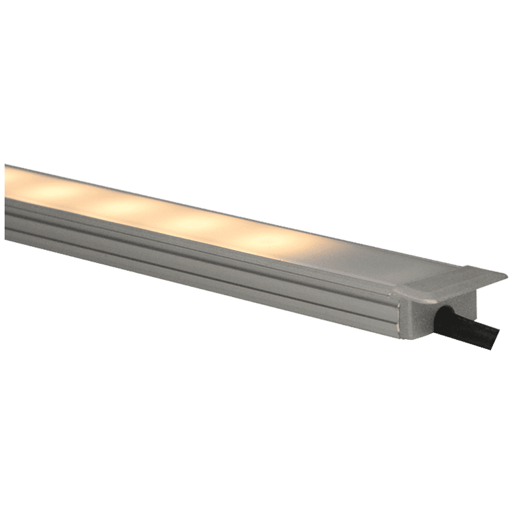 AP44M Canal rectangulaire en aluminium de 8 pieds, paquet de 10 embouts pour bande lumineuse LED