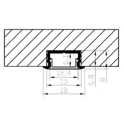 AP44M Rectangular 8 ft Aluminum Channel 10 Pack LED Strip Light Cover End Caps - Tampa Home & Garden Store