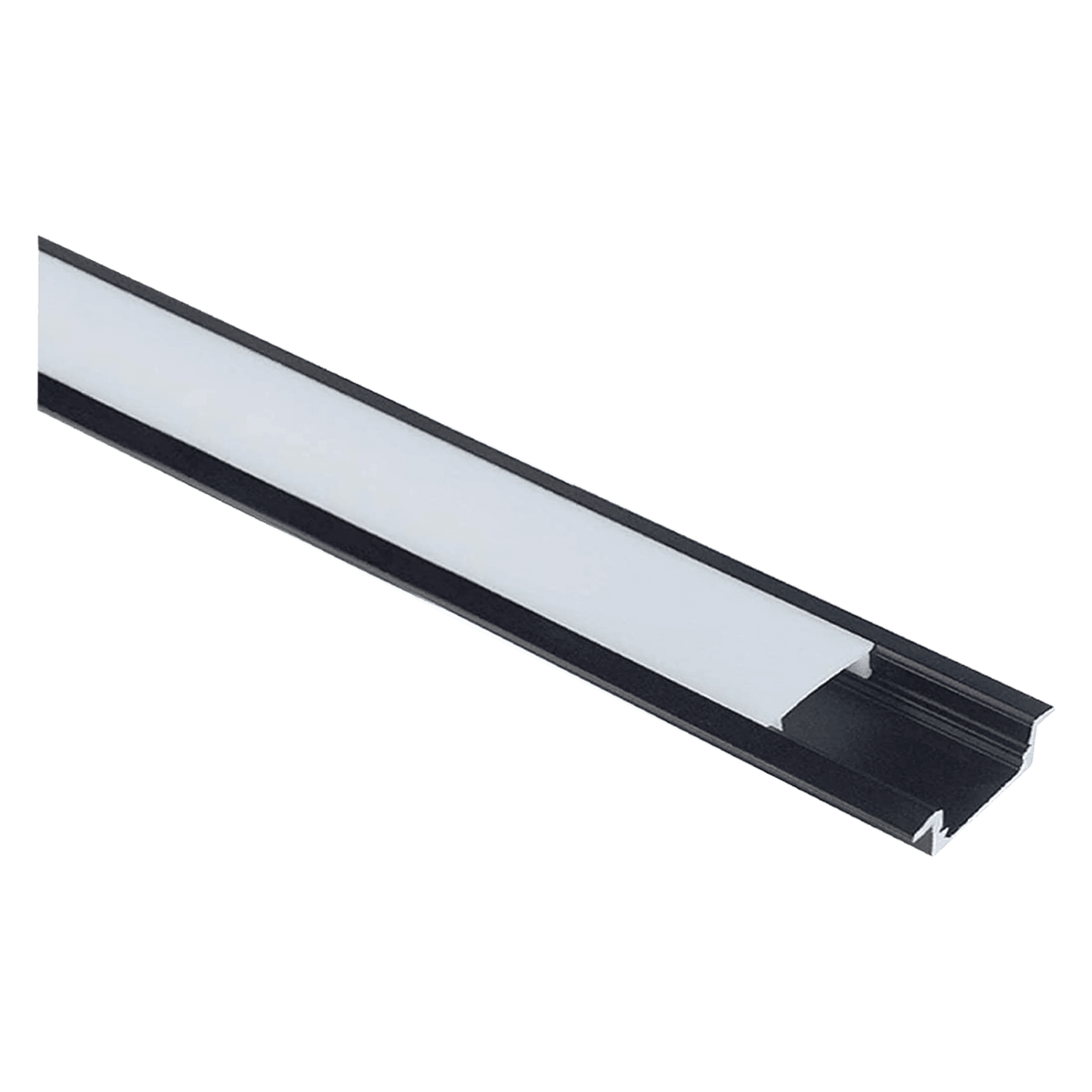 AP44M Canal rectangulaire en aluminium de 8 pieds, paquet de 10 embouts pour bande lumineuse LED