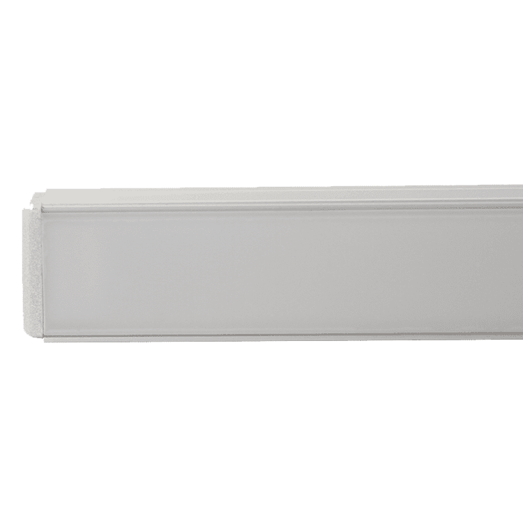 AP46M Rail rectangulaire canal en aluminium de 8 pieds paquet de 10 embouts de couverture de lumière de bande LED