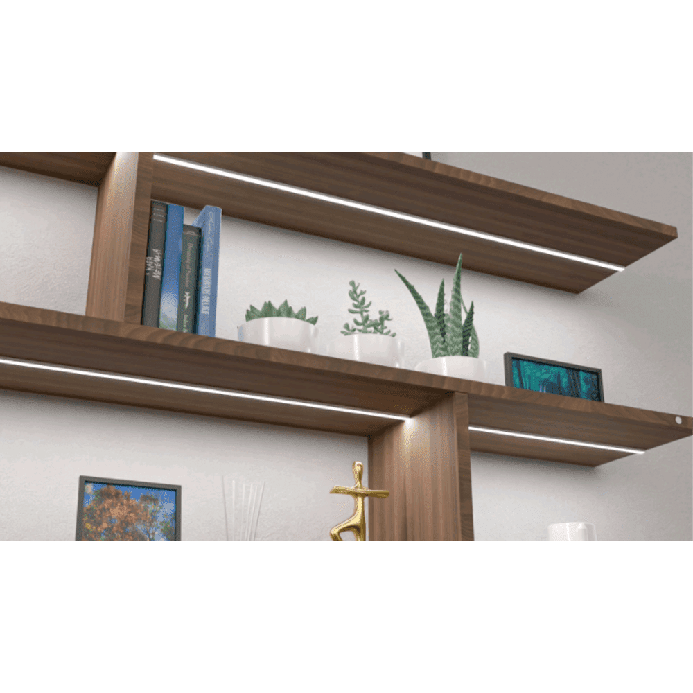 AP46M Rectangular Rail 8 ft Aluminum Channel 10 Pack LED Strip Light Cover End Caps - Tampa Home & Garden Store