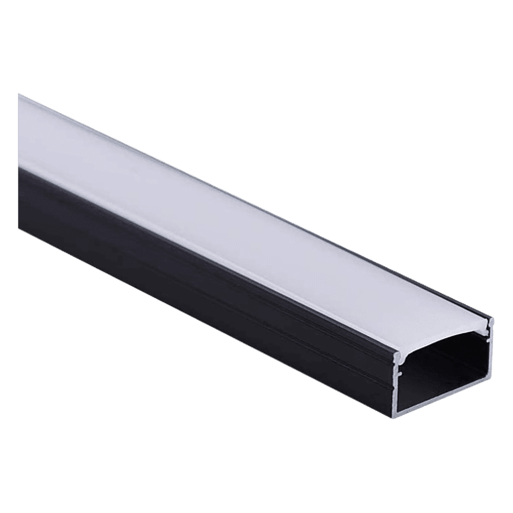 AP46M Rail rectangulaire canal en aluminium de 8 pieds paquet de 10 embouts de couverture de lumière de bande LED