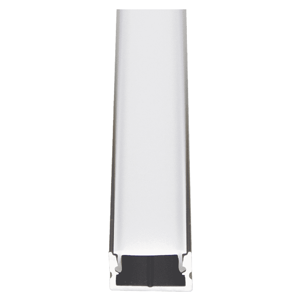 AP46M Rail rectangulaire canal en aluminium de 8 pieds paquet de 10 embouts de couverture de lumière de bande LED