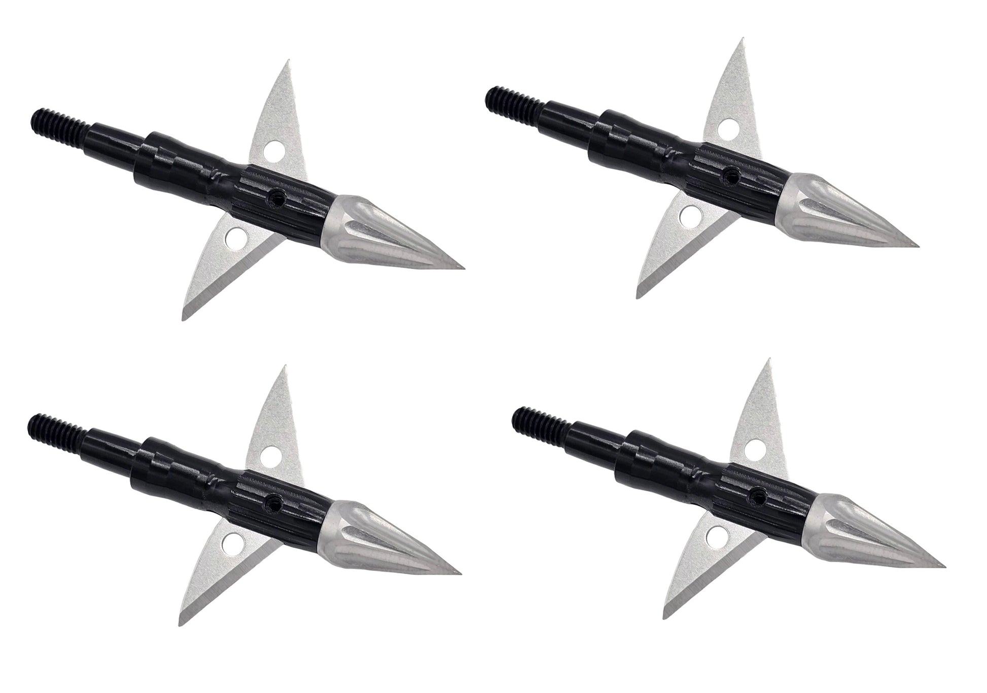 Killz Products Zeus Apollo broadheads black ferrule silver blades 100/125 grain tips on Tampa Home & Garden Store