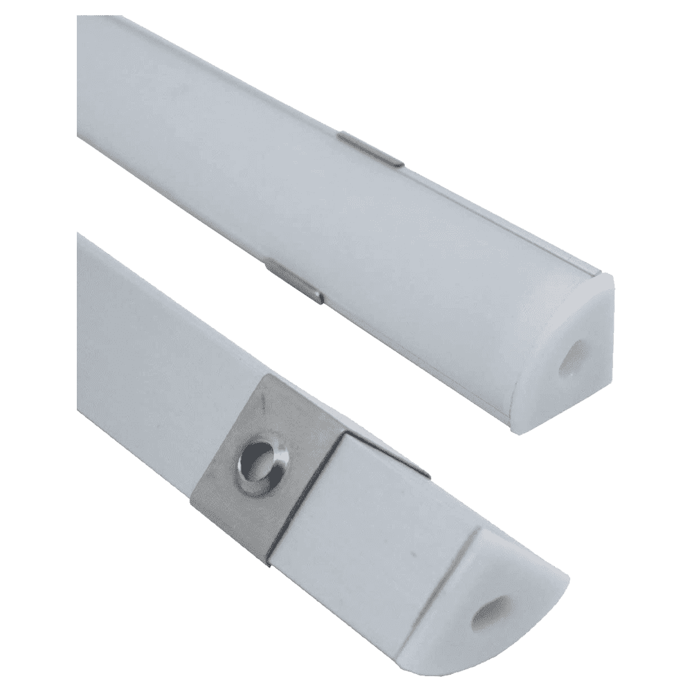 AP59 Corner 8 ft Aluminum Channel 10 Pack LED Strip Light Cover End Caps - Tampa Home & Garden Store