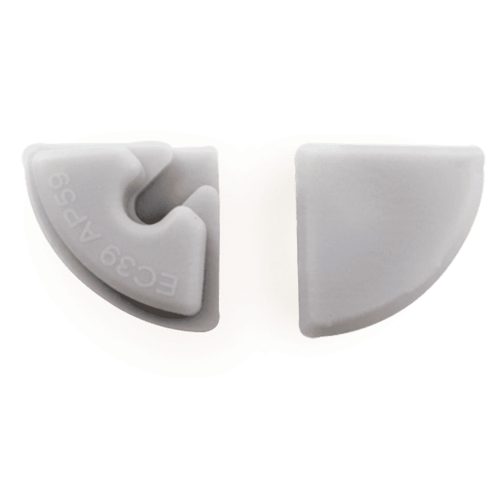 AP59 Corner 8 ft Aluminum Channel 10 Pack LED Strip Light Cover End Caps - Tampa Home & Garden Store