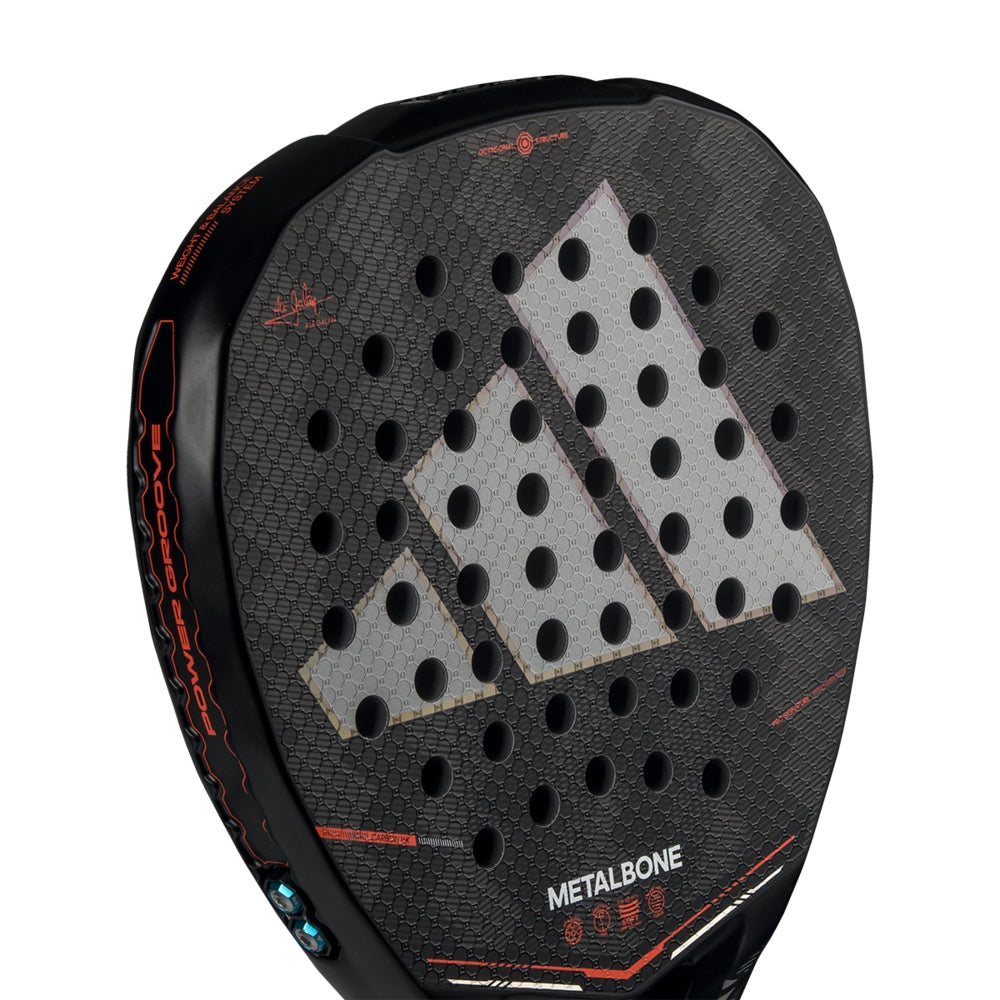 Padel racket Adidas Metalbone 2026 black with perforated face from Racket Central on Tampa Home & Garden Store