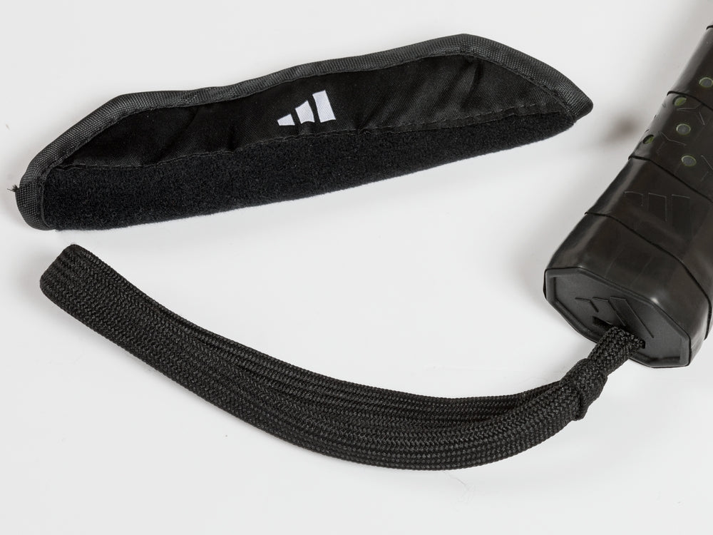 Adidas Padel Racket Metalbone 2026 black handle with wrist strap sleeve Adidas logo on Tampa Home & Garden Store