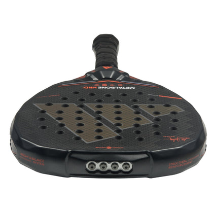 Adidas Padel Racket Metalbone HRD+ 2026 in black with orange accents on Tampa Home & Garden Store