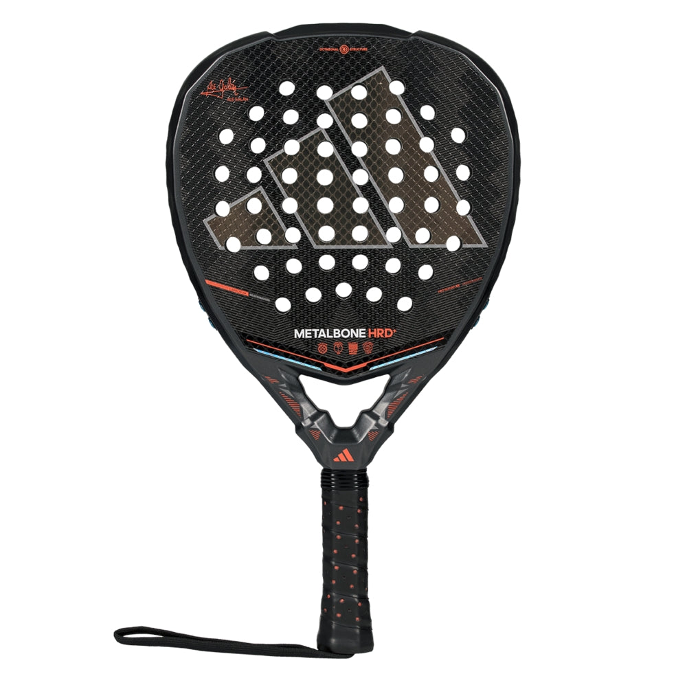 Adidas Padel Racket Metalbone HRD+ 2026 black with orange accents Adidas logo visible on Tampa Home & Garden Store
