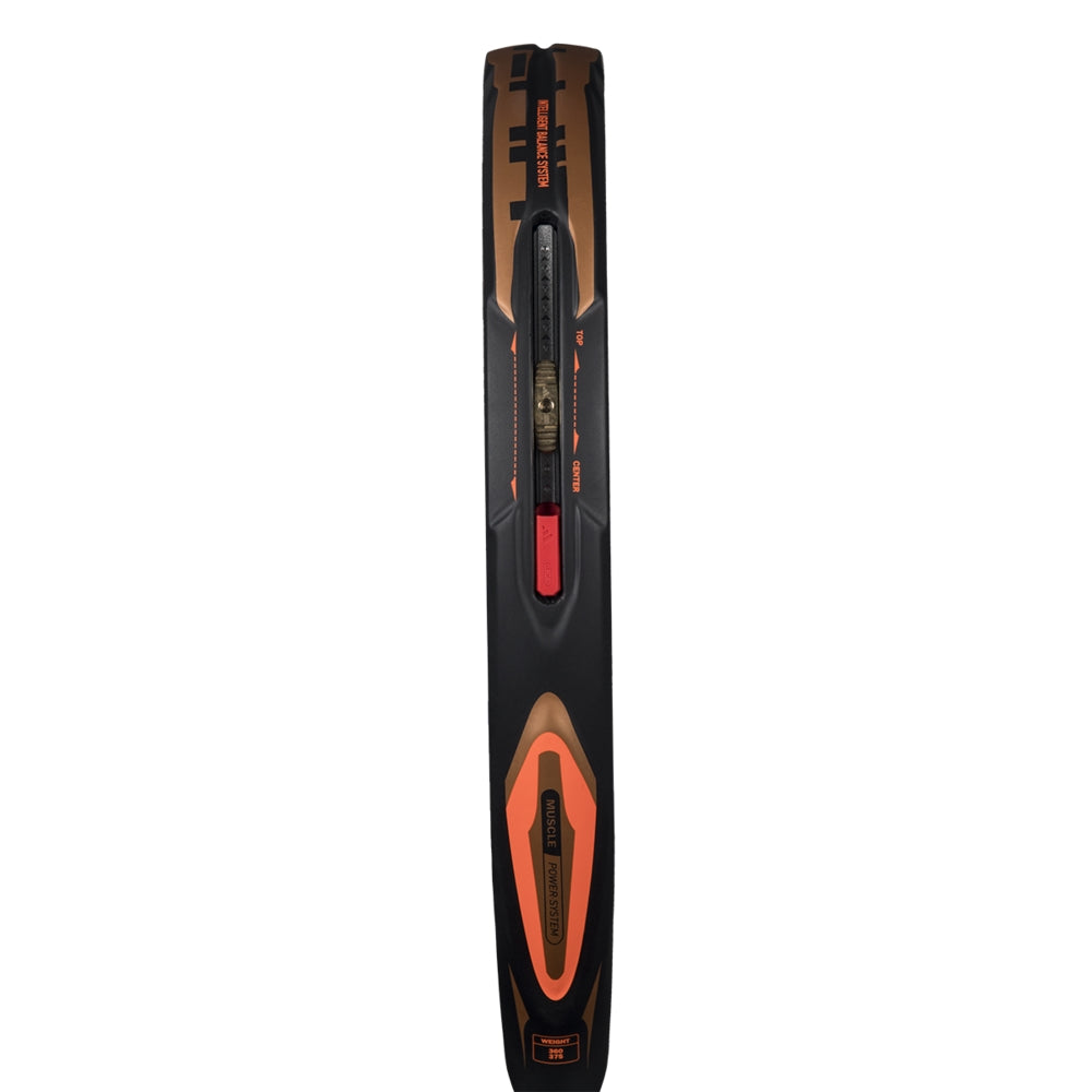 Adidas Arrow Hit Ctrl Padel Racket black and orange with central gold-toned adjustment knob on Tampa Home & Garden Store