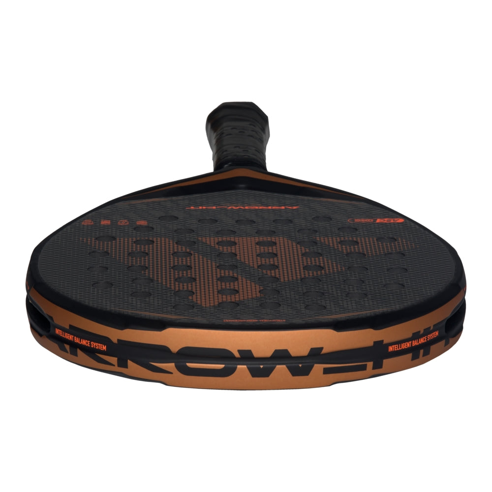 Adidas Arrow Hit Ctrl Padel Racket black copper frame textured face from Racket Central on Tampa Home & Garden Store