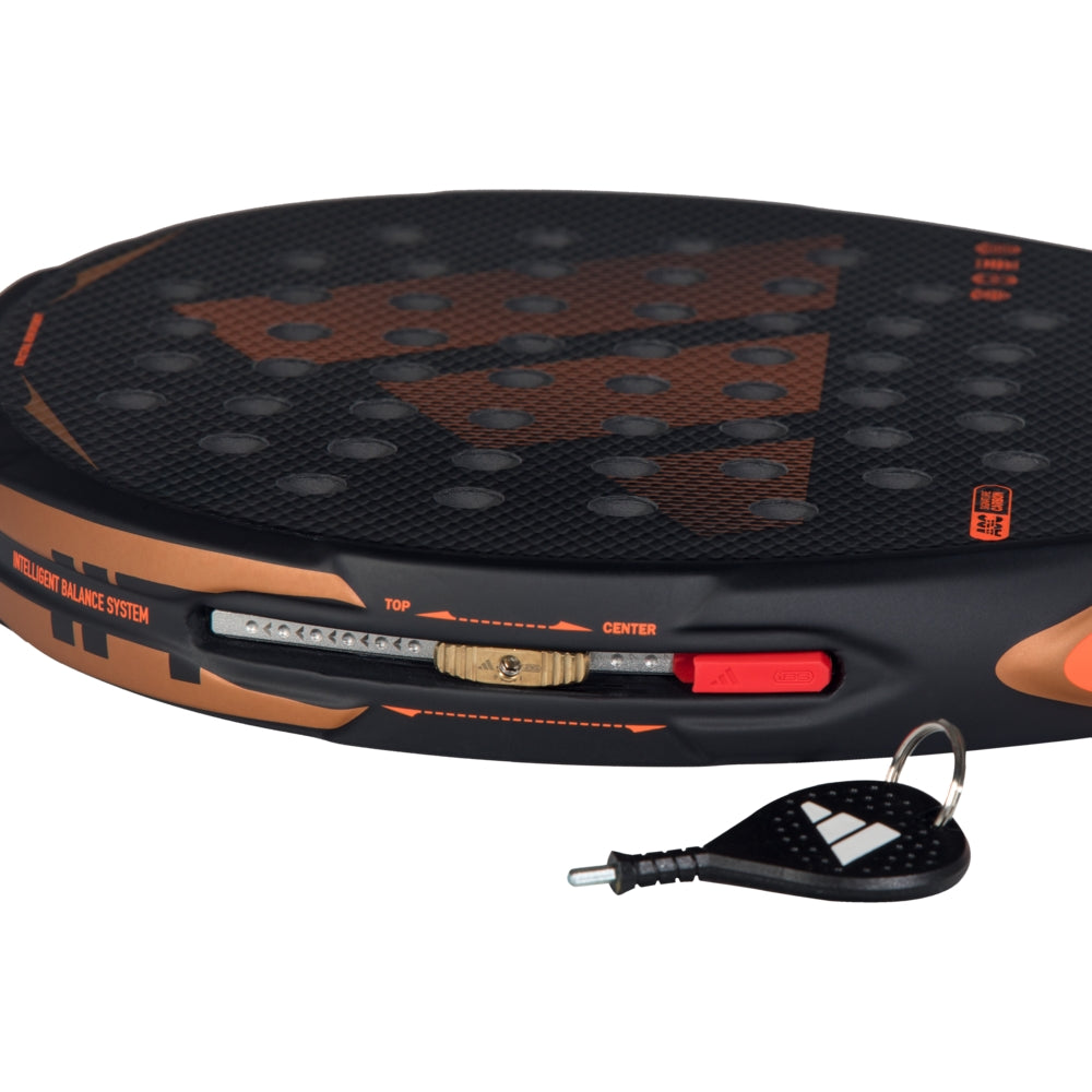 Adidas Arrow Hit Ctrl Padel Racket black orange with balance system and included keychain on Tampa Home & Garden Store