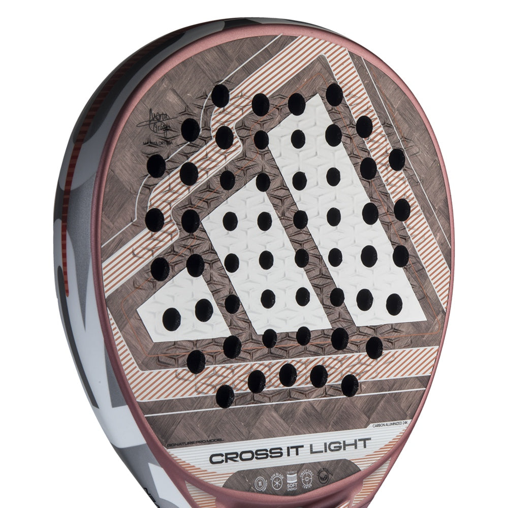 Adidas Padel Racket Cross It Light 2026 brown geometric face with black perforations on Tampa Home & Garden Store