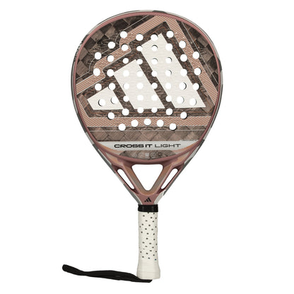 Adidas Padel Racket Cross It Light 2026 rose-pink frame with geometric face and white grip on Tampa Home & Garden Store