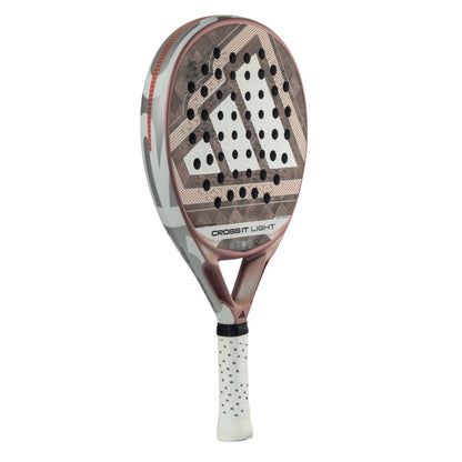 Padel racket Adidas Cross It Light 2026 in rose pink with white grip and perforated face on Tampa Home & Garden Store