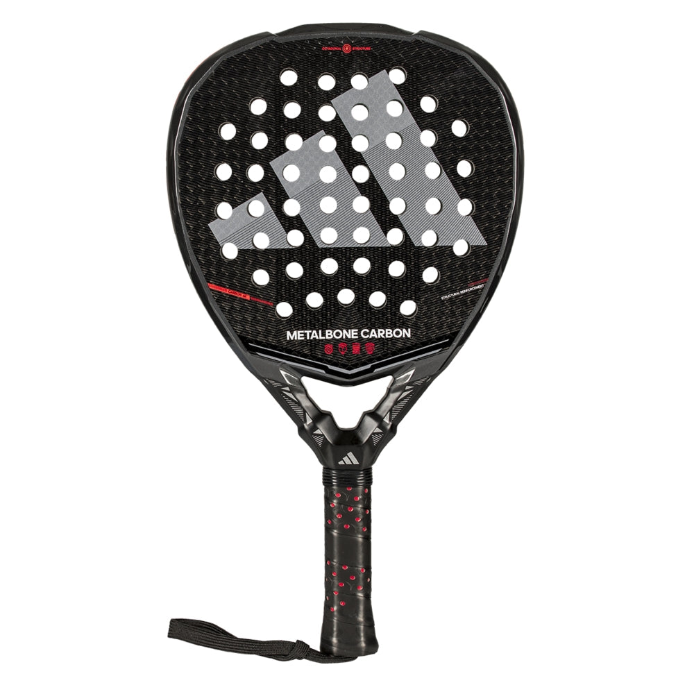 Adidas Metalbone Carbon 2026 padel racket with black carbon face and stripes ergonomic grip on Tampa Home & Garden Store