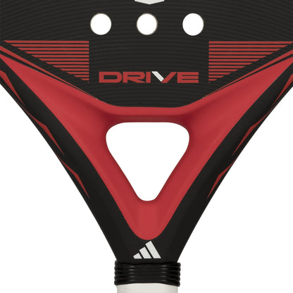 Adidas Drive Black padel racket head with red accents and white Adidas logo on Tampa Home & Garden Store
