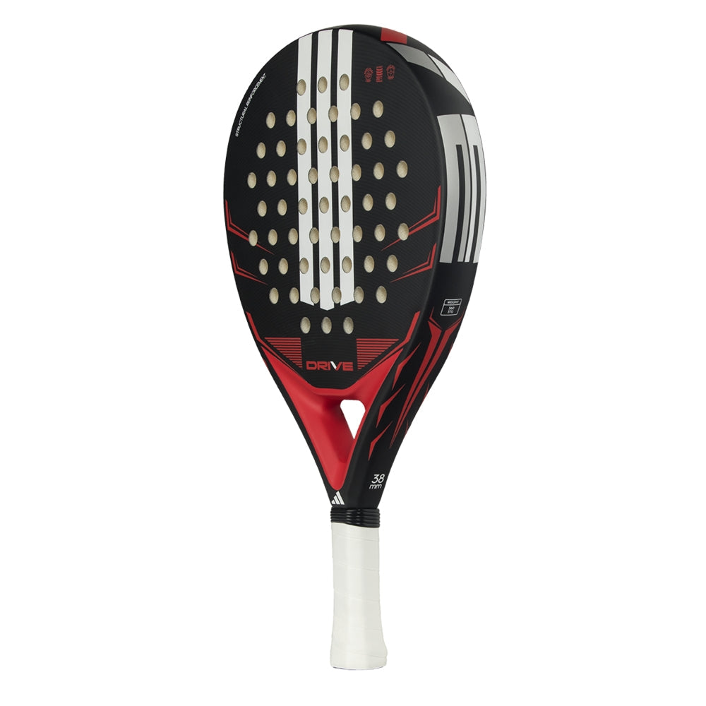 Adidas Padel Racket Drive Black 2026 with black/red design and white grip on Tampa Home & Garden Store