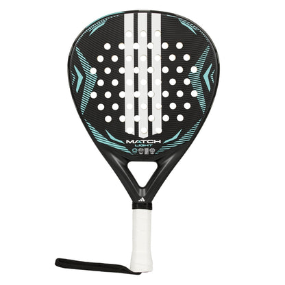 Adidas padel racket Match Light 2026, black face with turquoise accents and white grip on Tampa Home & Garden Store