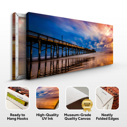 Beach Pier & Ocean Horizon Canvas Wall Art by Tailored Canvases, crafting canvas on Tampa Home & Garden Store