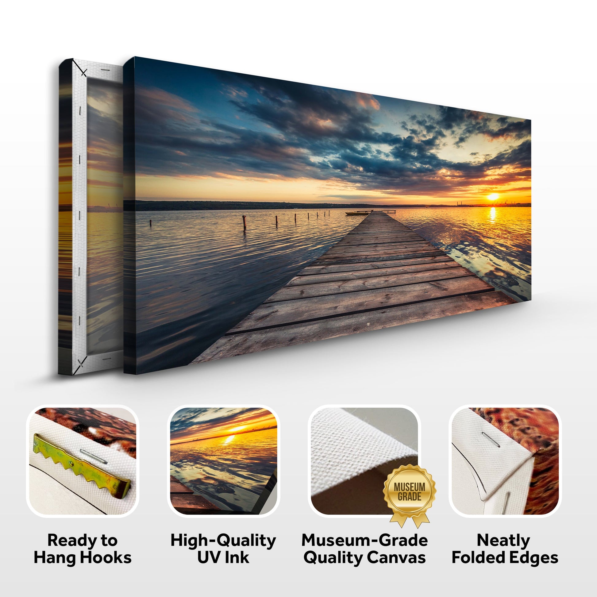 Mirror Lake Lake Matheson crafting canvas wall art by Tailored Canvases, sunset reflection on Tampa Home & Garden Store