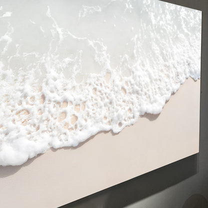 Sandy Waves Wall Art canvas by Tailored Canvases, a crafting canvas with foamy white waves on Tampa Home & Garden Store