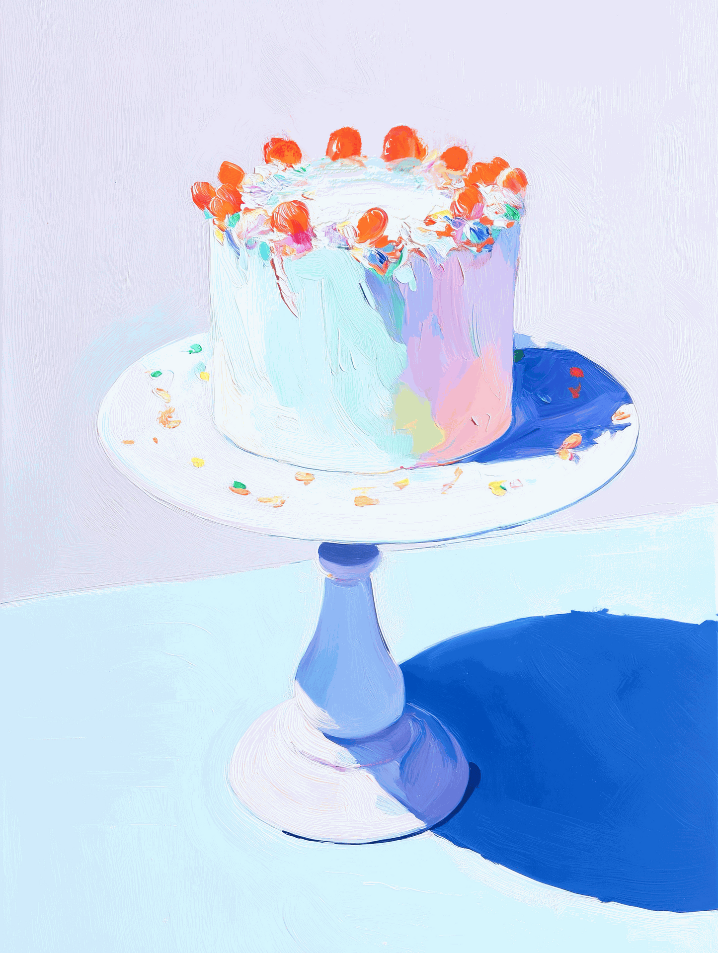 Estudio de Pasteles I Lámina Artística – Arte Moderno de Postres para Decoración de Cafeterías