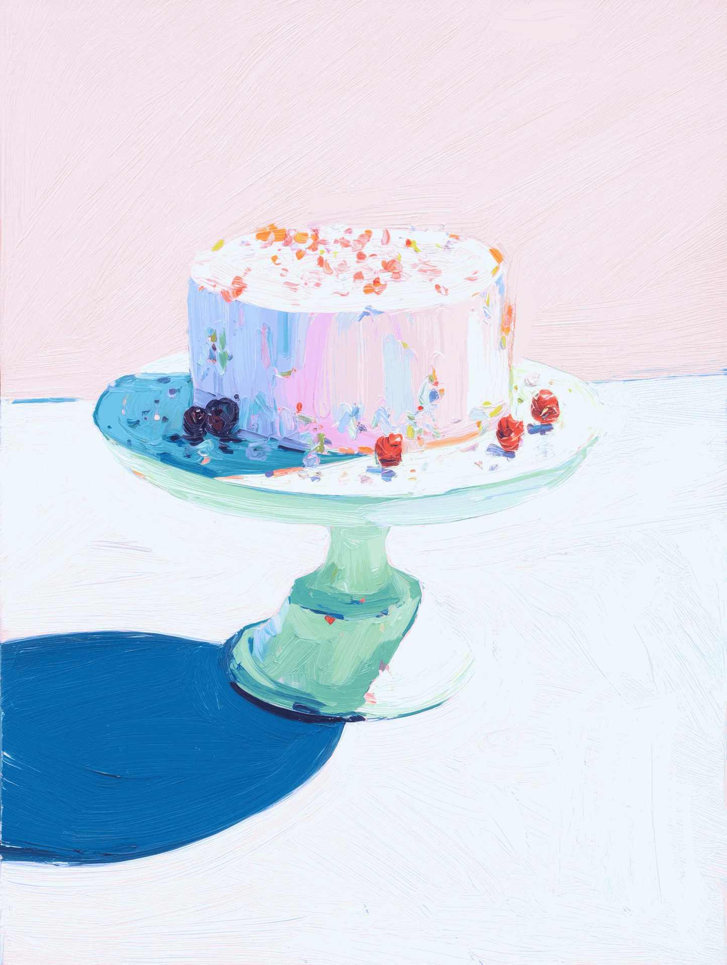 Lámina decorativa Estudio de Tartas II – Deliciosa ilustración de postre para la decoración de paredes de cocina y comedor, calidad de archivo, lista para colgar