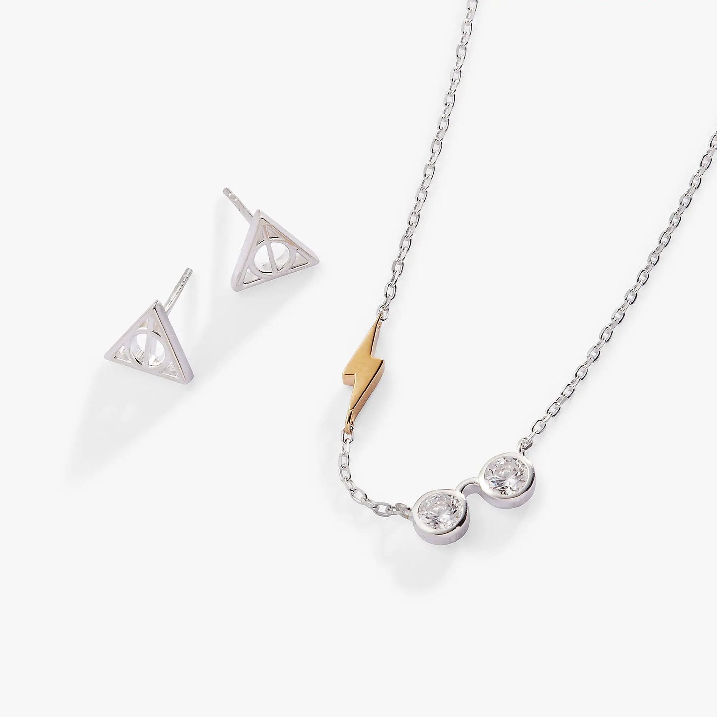 Harry Potter Glasses and Deathly Hallows Necklace