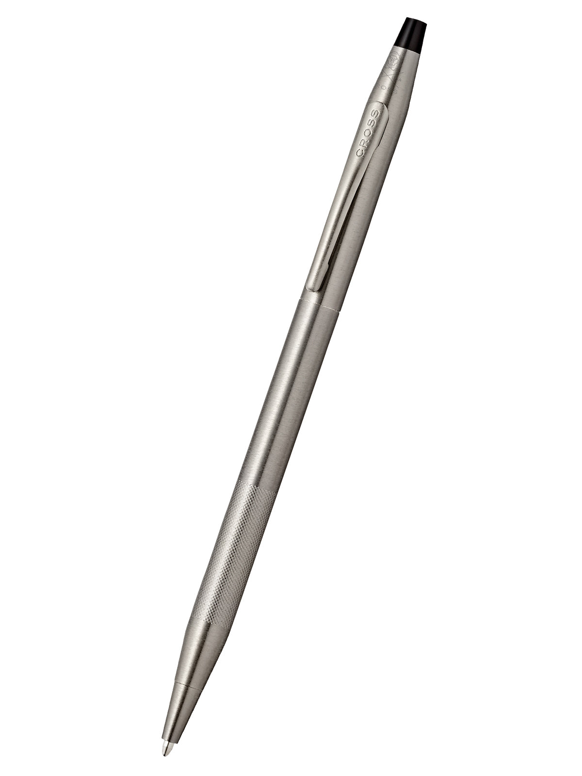 Classic Century Titanium Gray PVD micro-knurl ballpoint pen by A.T. Cross, metallic finish on Tampa Home & Garden Store