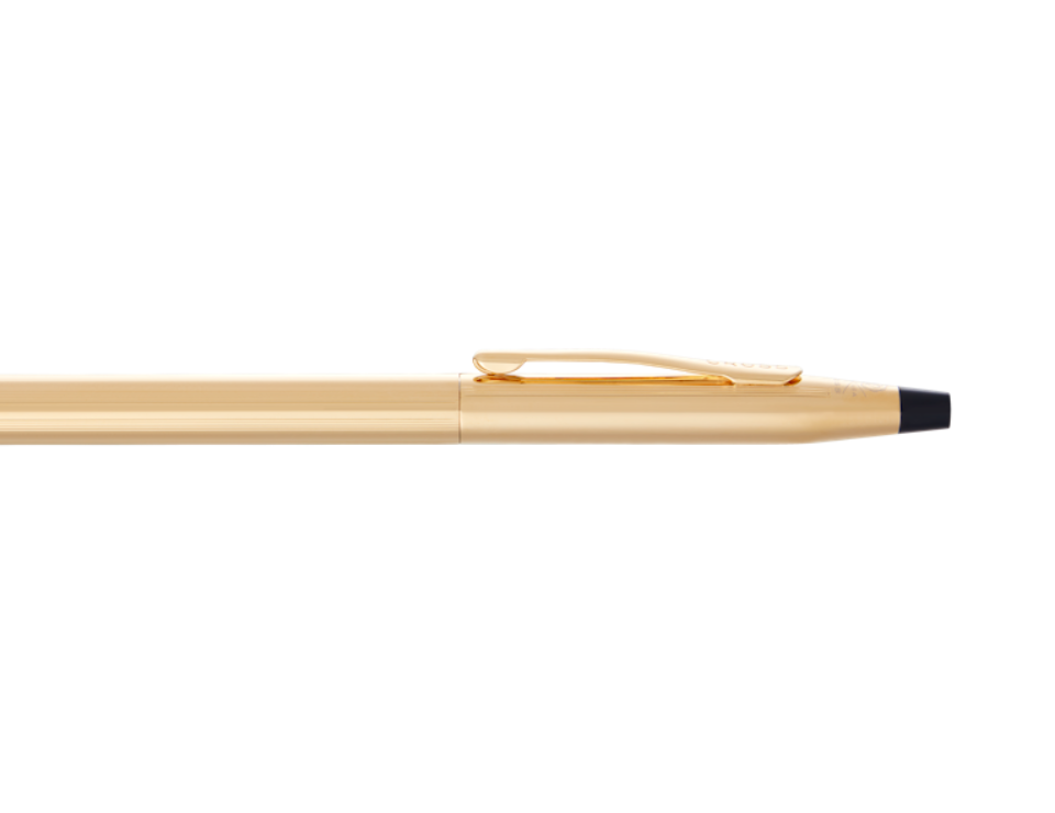 Classic Century 23KT Gold Ballpoint Pen by A.T. Cross with gold finish and clip on Tampa Home & Garden Store