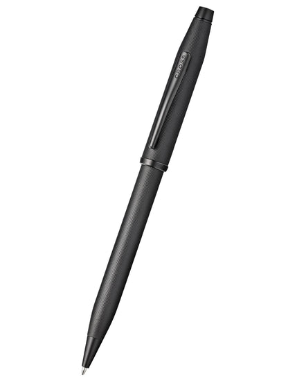 Century II Black PVD micro-knurl ballpoint pen with textured grip and Cross clip on Tampa Home & Garden Store