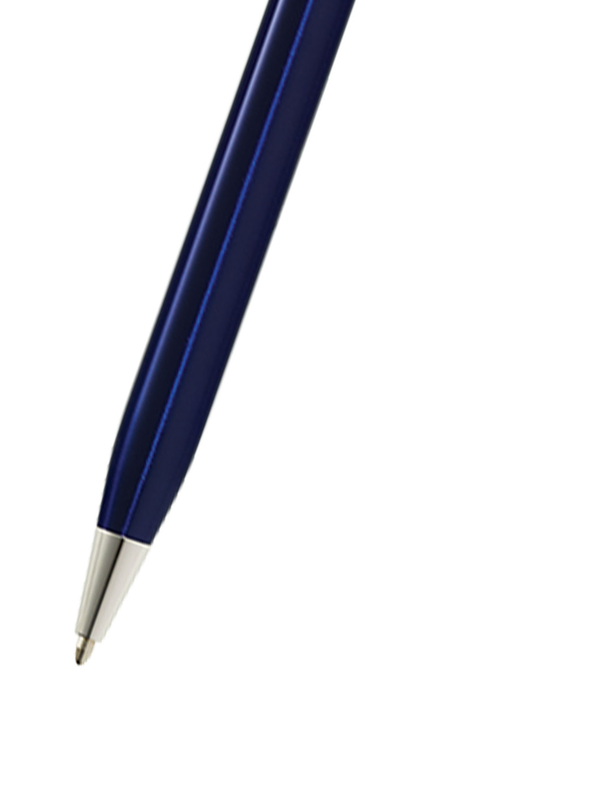 A.T. Cross Century II blue lacquer ballpoint pen, blue barrel with silver tip on Tampa Home & Garden Store