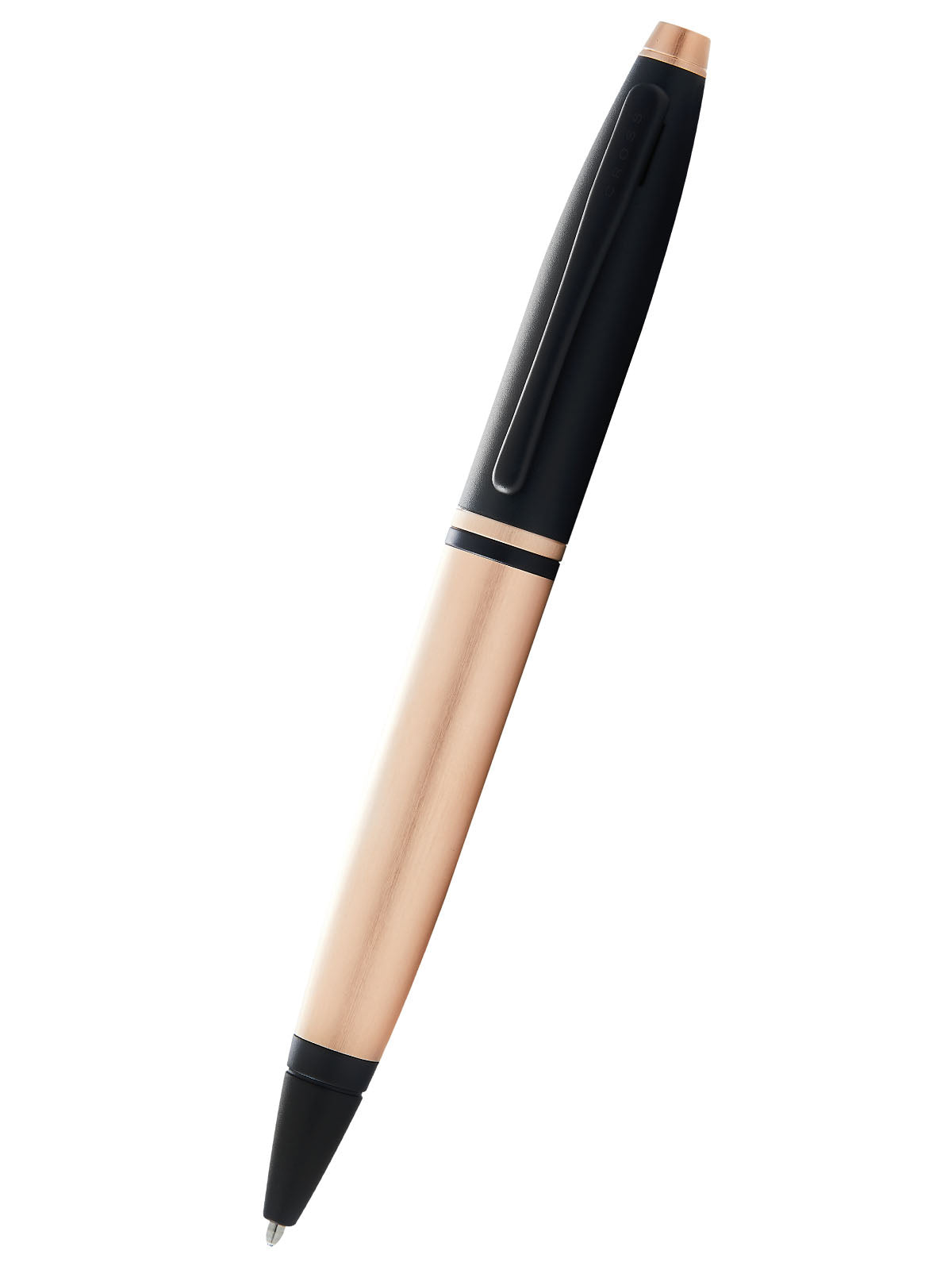 Calais ballpoint pen in brushed rose-gold plate and black lacquer by A.T. Cross on Tampa Home & Garden Store