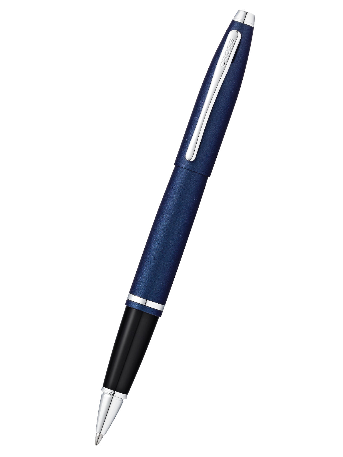 A.T. Cross Calais matte midnight blue rollerball pen with silver clip on Tampa Home & Garden Store
