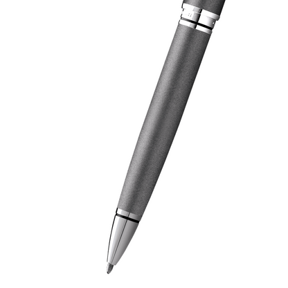Coventry gunmetal gray ballpoint pen by A.T. Cross with metallic barrel and chrome accents on Tampa Home & Garden Store